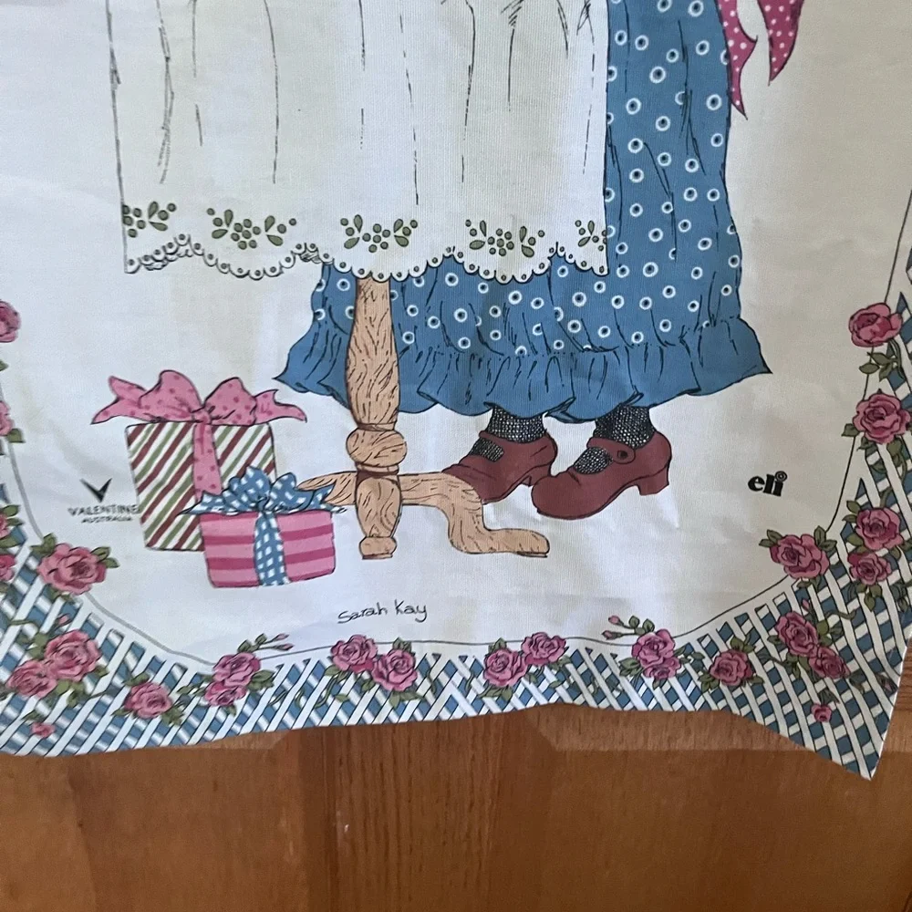 Sarah Kay vintage tea towel NWOT